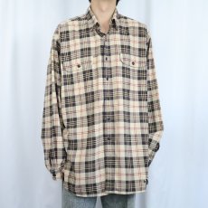 画像2: 90's POLO SPORT Ralph Lauren チェック柄 コットンシャツ XL (2)