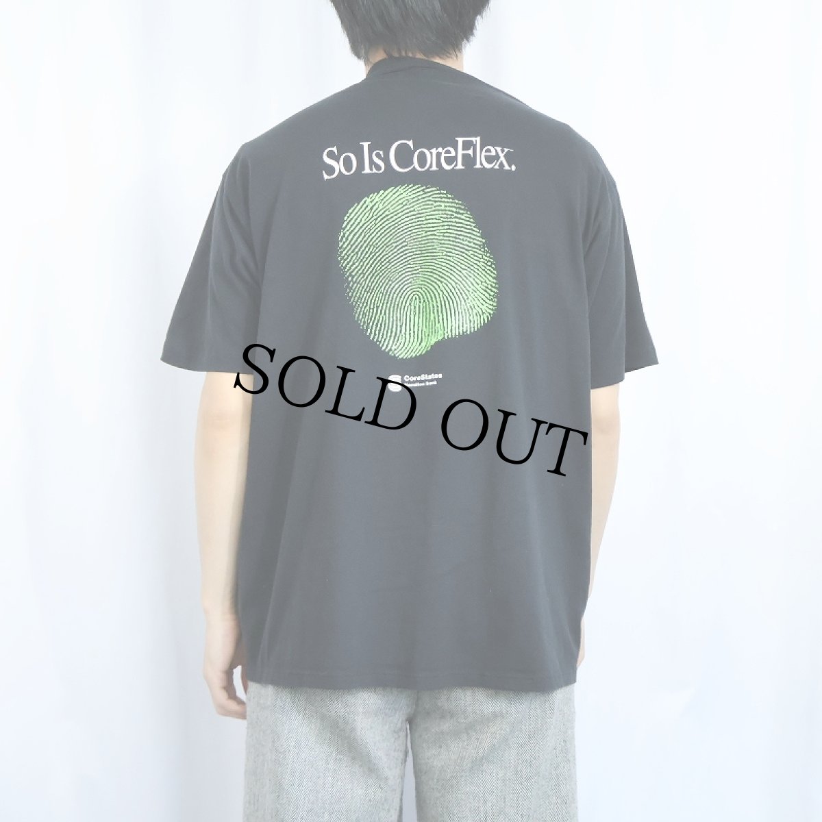 画像4: 90's USA製 "I'm Unique..." 指紋プリントTシャツ BLACK XL (4)