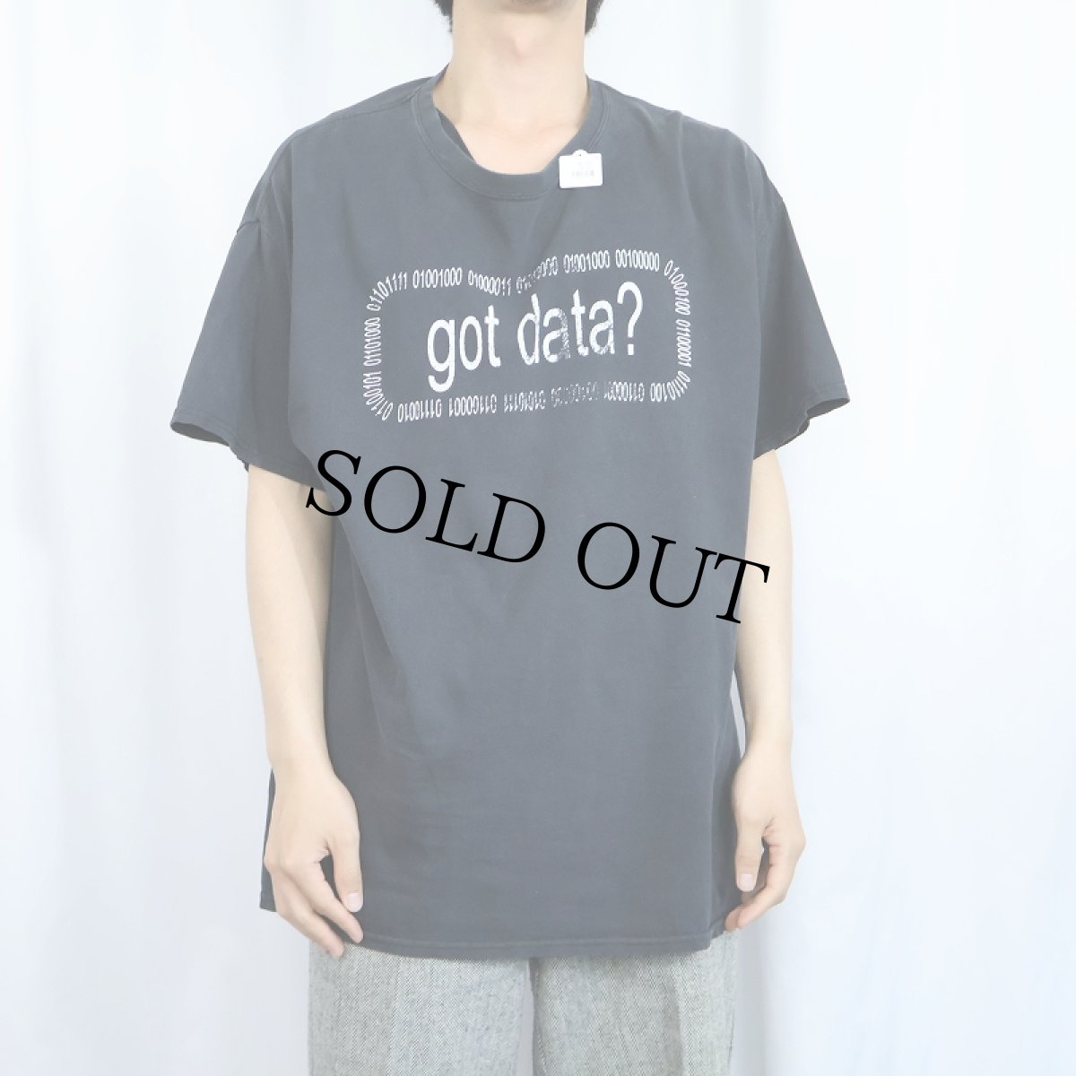 画像3: "got data?" 広告パロディ プリントＴシャツ BLACK (3)