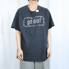 画像3: "got data?" 広告パロディ プリントＴシャツ BLACK (3)
