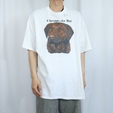 画像2: 90's USA製 "Chesapeake Bay" 犬プリントＴシャツ XXL (2)