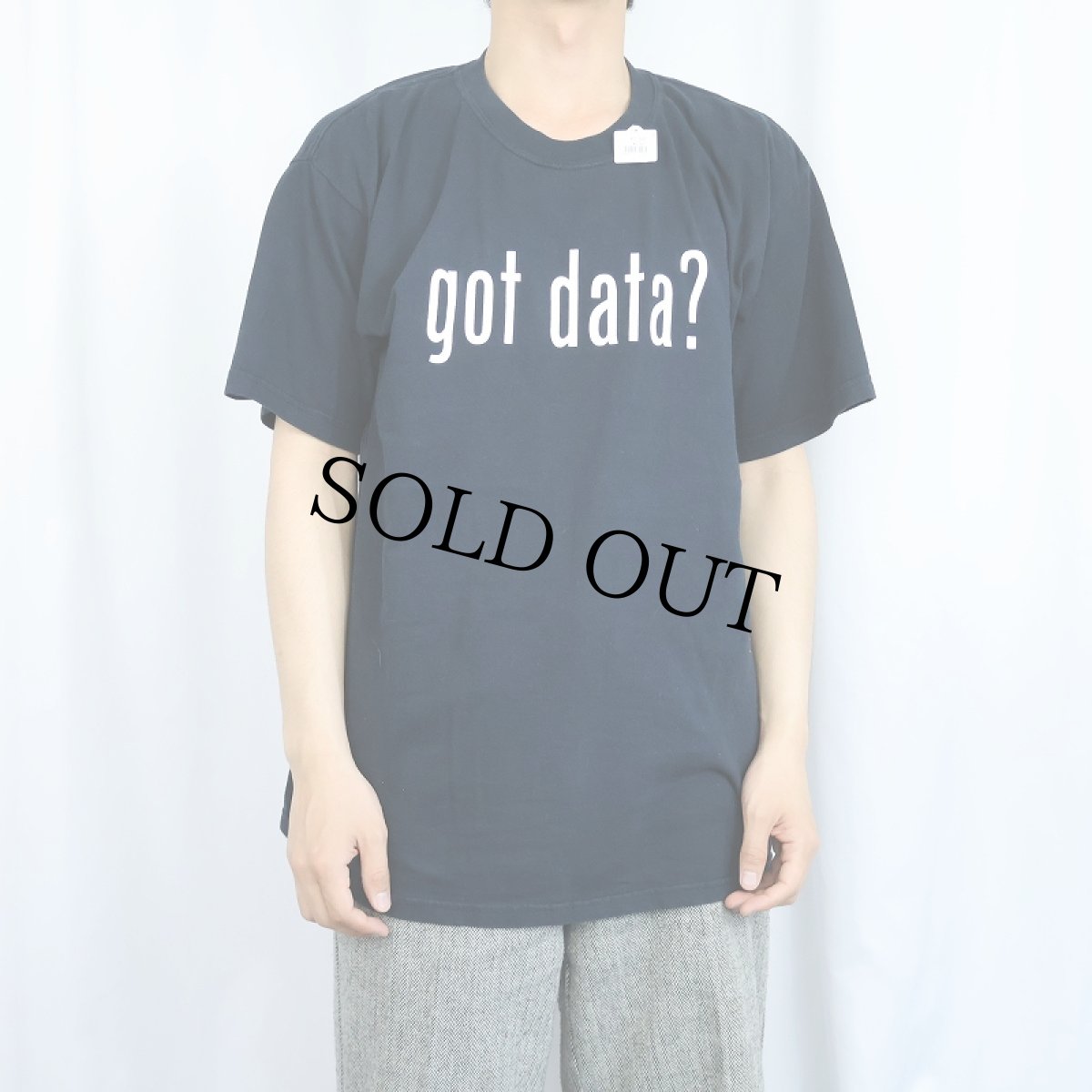 画像3: 2000's "got data?" 広告パロディ プリントＴシャツ BLACK L (3)