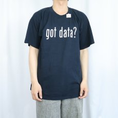 画像3: 2000's "got data?" 広告パロディ プリントＴシャツ BLACK L (3)