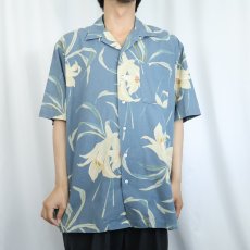 画像3: 90's〜 POLO Ralph Lauren "BERKLEY" 花柄 コットンアロハシャツ M (3)