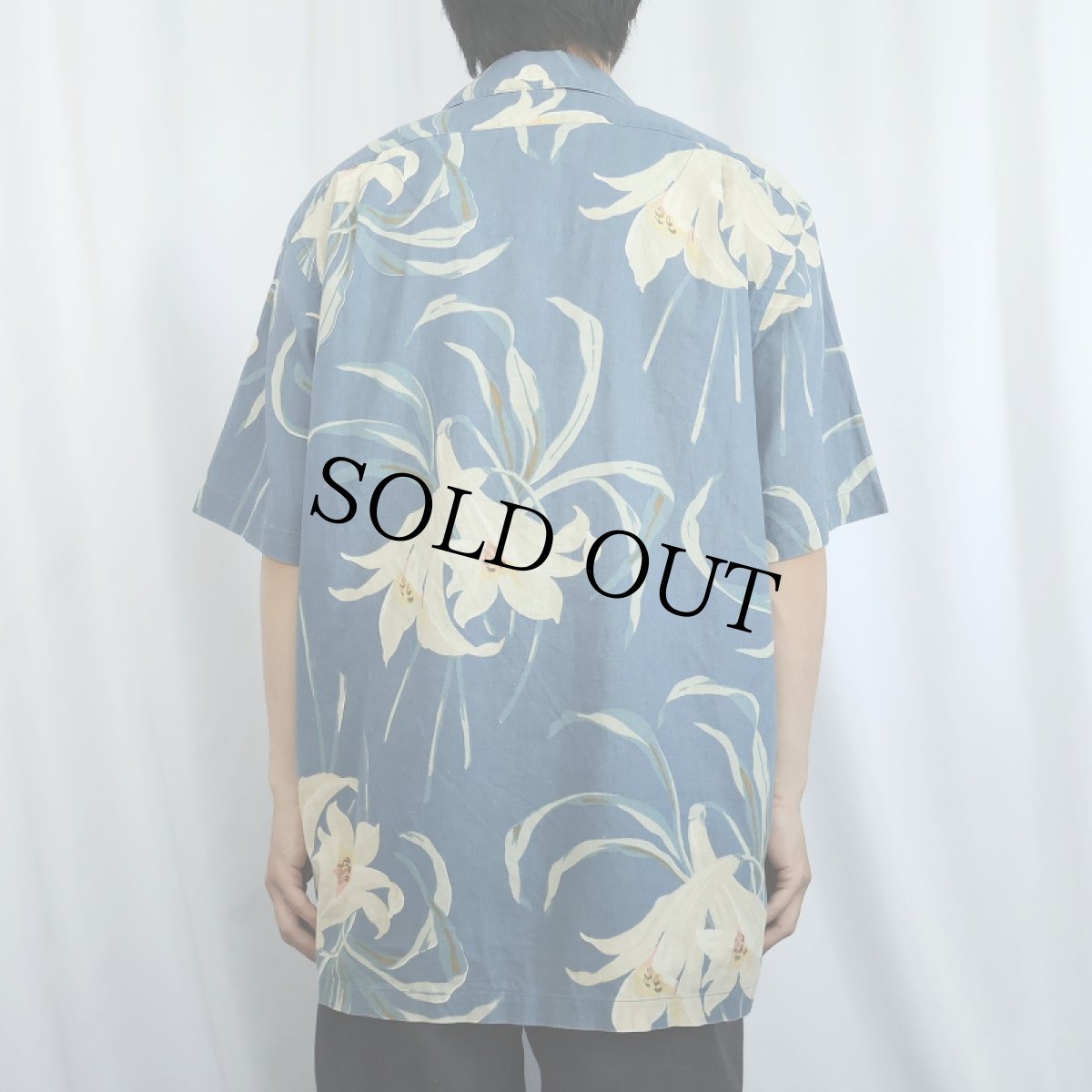 画像4: 90's〜 POLO Ralph Lauren "BERKLEY" 花柄 コットンアロハシャツ M (4)