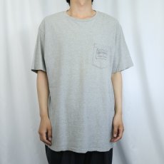 画像2: 80〜90's POLO COUNTRY Ralph Lauren USA製 ロゴプリント ポケットTシャツ M (2)