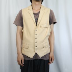 画像3: POLO COUNTRY Ralph Lauren ディアスキン レザーベスト L (3)