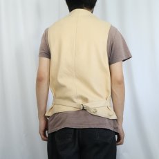 画像4: POLO COUNTRY Ralph Lauren ディアスキン レザーベスト L (4)