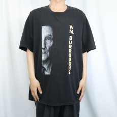 画像3: 90's〜 William S. Burroughs 小説家プリントTシャツ BLACK XL (3)