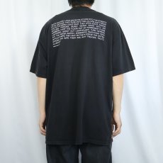 画像4: 90's〜 William S. Burroughs 小説家プリントTシャツ BLACK XL (4)