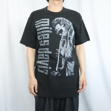 画像3: 90's Miles Davis USA製 "miles davis in CONCERT" ジャズミュージシャンプリントTシャツ BLACK L (3)