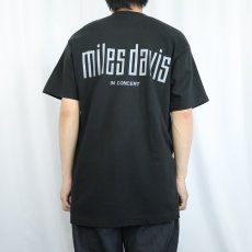 画像4: 90's Miles Davis USA製 "miles davis in CONCERT" ジャズミュージシャンプリントTシャツ BLACK L (4)