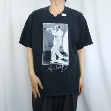画像2: 2000's Louis Armstrong ジャズミュージシャンプリントTシャツ BLACK XL (2)