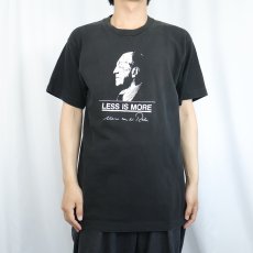画像3: 90's Ludwig Mies Van Der Rohe "LESS IS MORE" 建築家プリントTシャツ BLACK L (3)