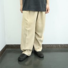 画像1: Ralph Lauren ヘリンボーンツイル 2タック シルクスラックス W34 (1)