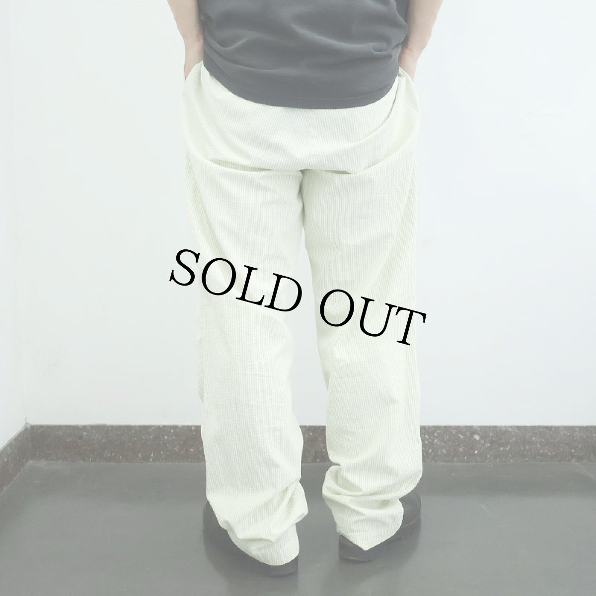 画像3: POLO Ralph Lauren ストライプ柄 2タック コットンシアサッカーパンツ W36 (3)