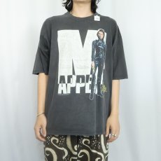 画像2: 90's Emma Peel キャラクタープリントTシャツ BLACK (2)
