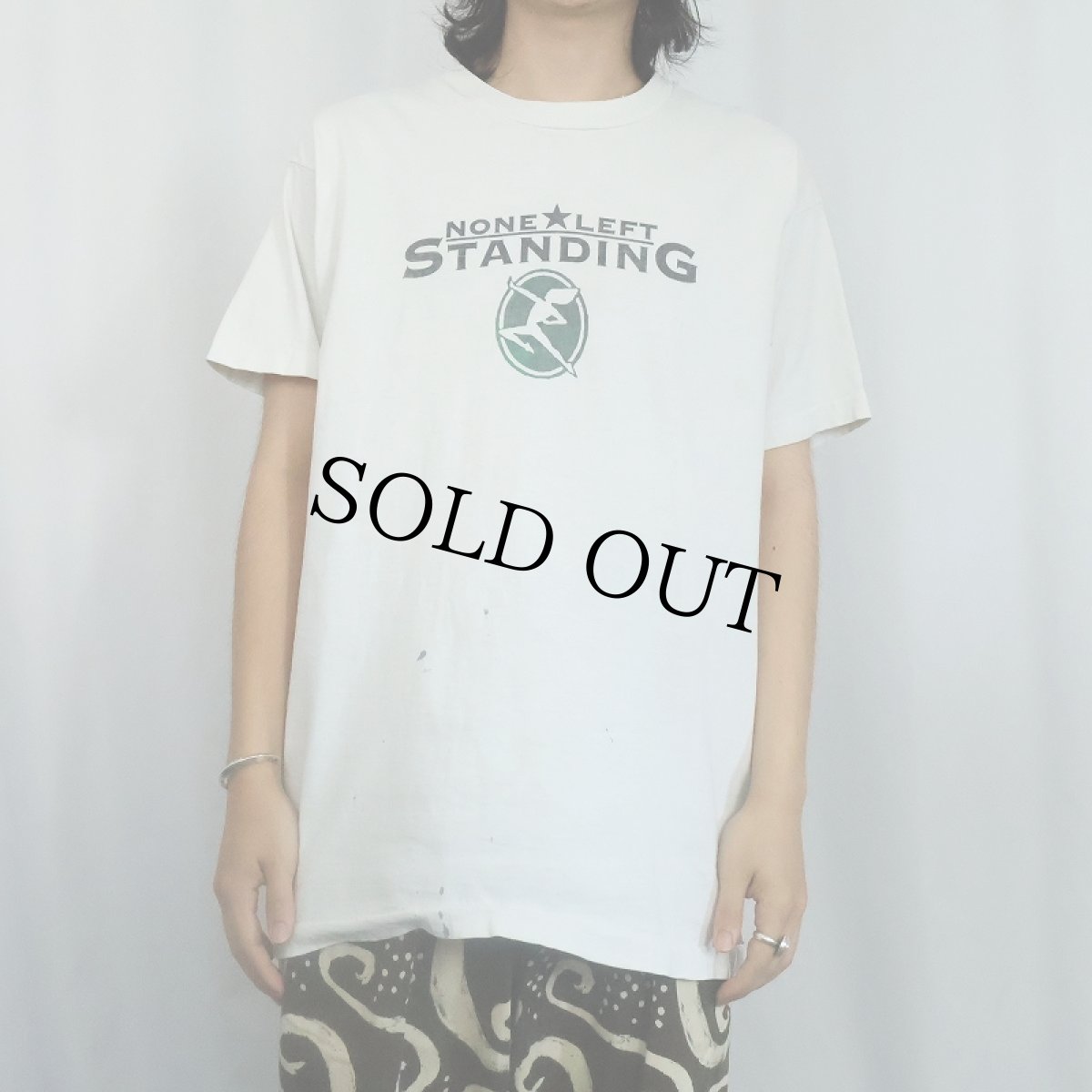 画像3: 90's NONE LEFT STANDING USA製 エモバンドTシャツ L (3)