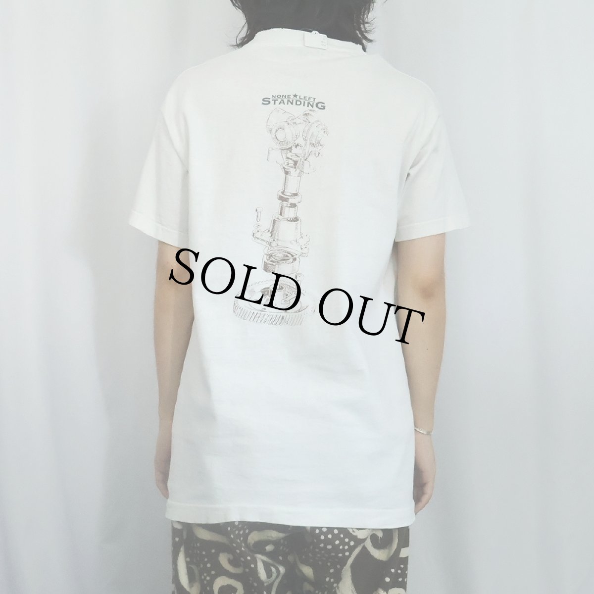 画像4: 90's NONE LEFT STANDING USA製 エモバンドTシャツ L (4)