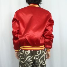 画像3: 80's Swingster USA製 ワッペン付き ナイロンスタジャン L (3)