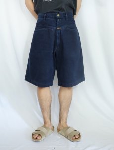 画像3: 90's〜 MARITHE + FRANCOIS GIRBAUD USA製 コットンショーツ NAVY W37 (3)