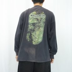 画像4: 90's MEGADETH USA製 "Cryptic Writings World Tour" ヘヴィメタルバンドツアーロンT BLACK XL (4)