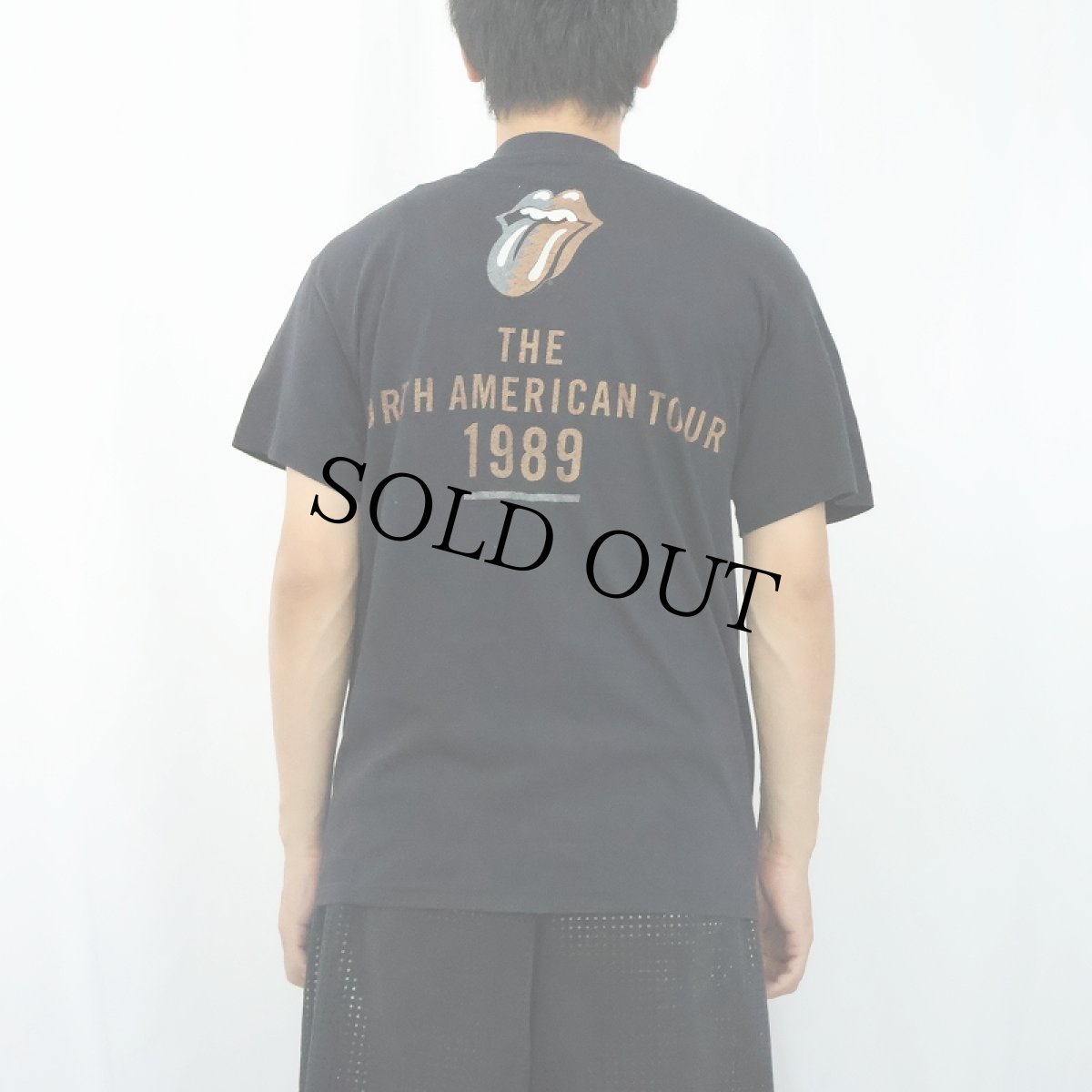 画像4: 80's The Rolling Stones USA製 "THE NORTH AMERICA TOUR" ロックバンドツアーTシャツ BLACK L (4)