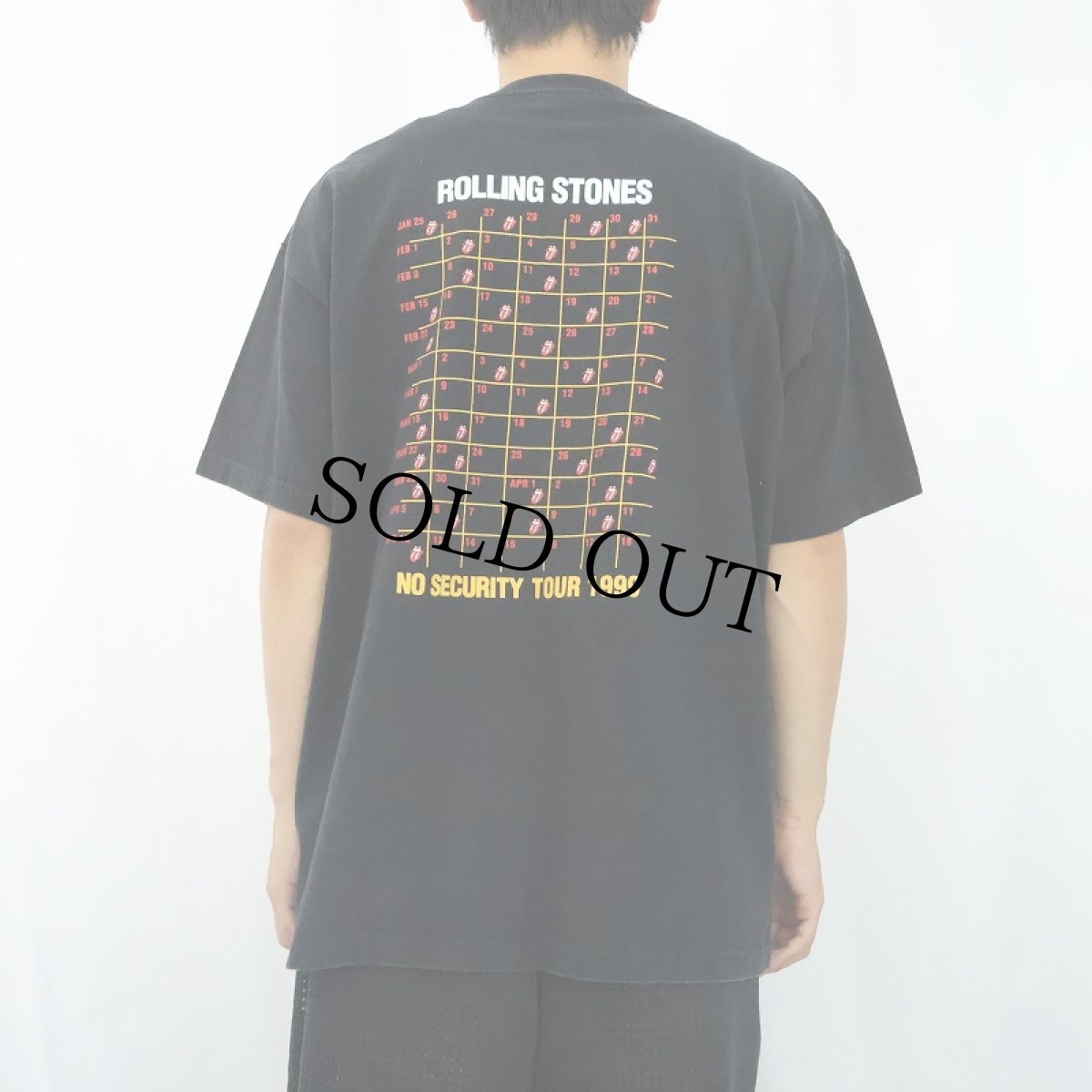 画像4: 90's The Rolling Stones "NO SECURITY TOUR 1999" ロックバンドツアーTシャツ BLACK XL (4)