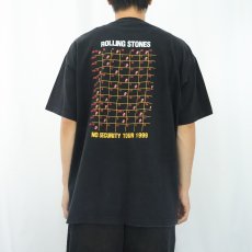 画像4: 90's The Rolling Stones "NO SECURITY TOUR 1999" ロックバンドツアーTシャツ BLACK XL (4)