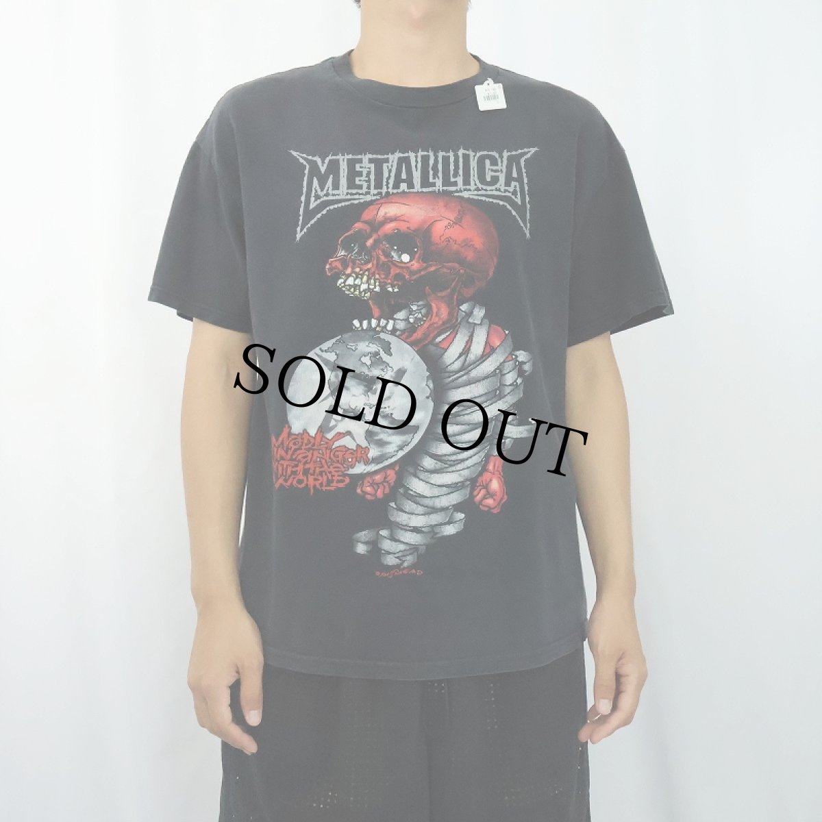 画像3: 2004 METALLICA "Madly in Anger with the World Tour" ヘヴィメタルバンドツアーTシャツ BLACK L (3)