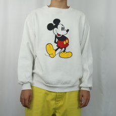 画像2: 80's Disney MICKEY MOUSE USA製 キャラクタープリントスウェット XL (2)