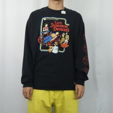 画像3: Steven Rhodes "Let's Summon Demons" プリントロンT BLACK  XL (3)