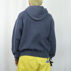 画像3: 90's〜 RUSSELL ATHLETIC スウェットジップパーカー NAVY L (3)