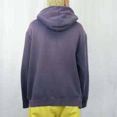 画像3: POLO Ralph Lauren REVERSE WEAVE TYPE ワッペン付き フェードスウェットジップパーカー NAVY XXL (3)