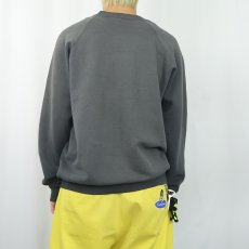 画像3: 90's USA製 "DICK'S LAST RESORT" イラストプリントスウェット BLACK XL (3)