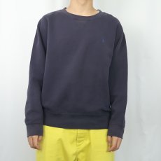 画像2: POLO Ralph Lauren 前V スウェット NAVY L (2)