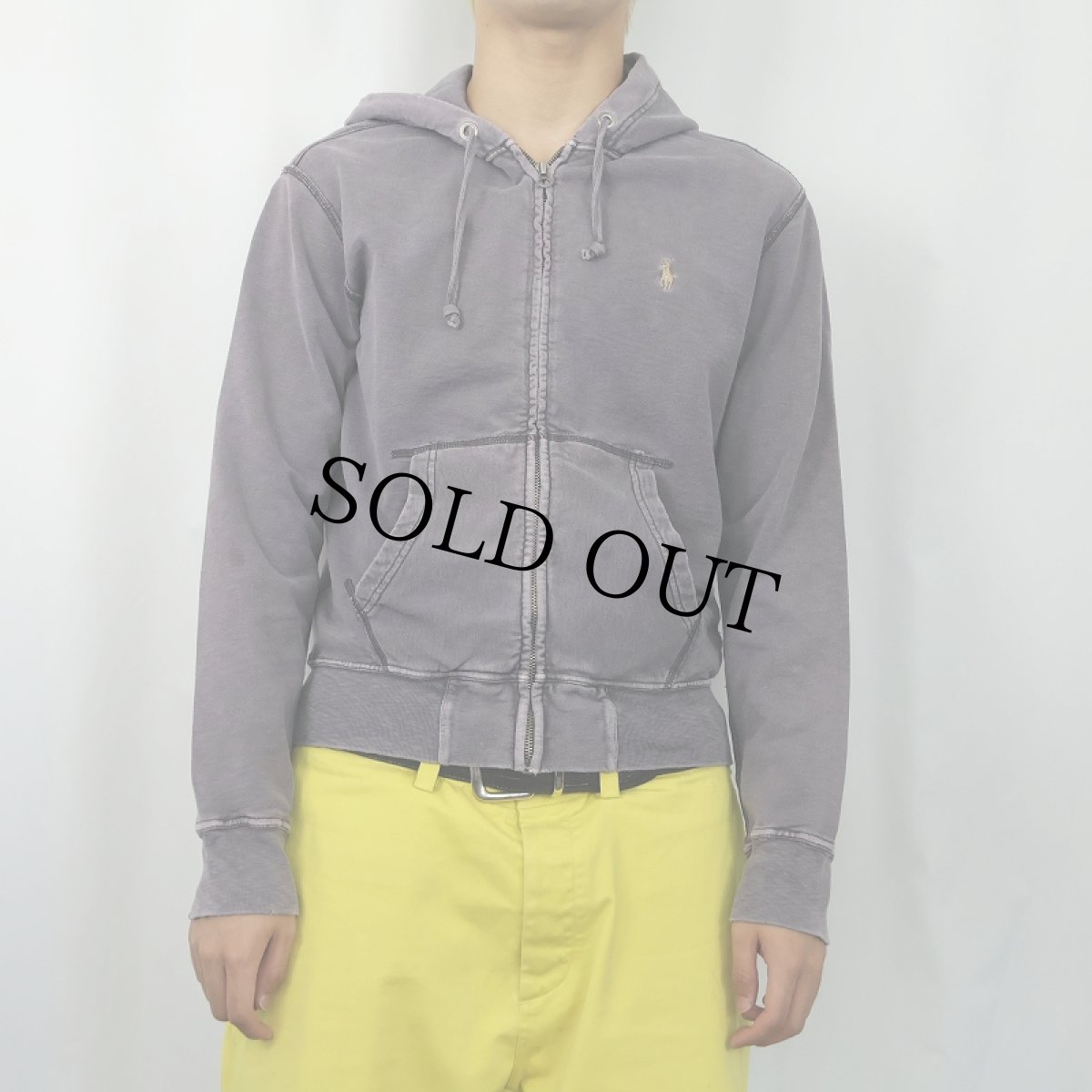 画像2: POLO Ralph Lauren フェード スウェットジップパーカー S (2)