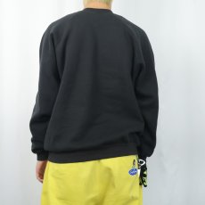 画像3: 90's Coca-Cola USA製 "ALWAY'S" 飲料メーカー ロゴプリントスウェット BLACK XL (3)