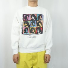 画像2: 90's Oprah Winfrey USA製 "THE ECCENTRIC CHICAGO" テレビ司会者プリントスウェット L (2)