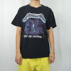 画像2: METALLICA "RIDE THE LIGHTING" ロックバンドアルバムTシャツ BLACK L (2)