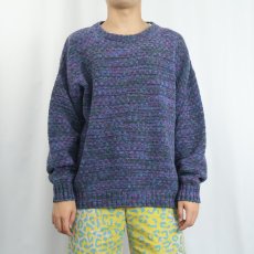 画像2: 90's LANDS' END USA製 ポップコーンニットセーター XL (2)