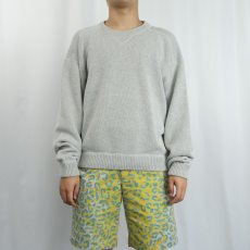 画像2: 80〜90's Eddie Bauer 前V コットンニットセーター L (2)
