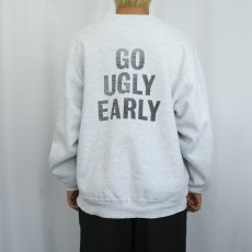 画像4: 90's RUSSELL ATHLETIC USA製 PRO COTTON "PURDUE" 前V プリントスウェット XL (4)