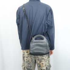 画像2: 80's COACH USA製 レザーバッグ BLACK (2)