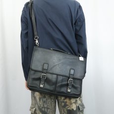 画像2: 90's COACH USA製 レザーブリーフケース BLACK (2)