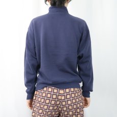 画像3: 90's〜 RUSSELL AHTLETIC USA製 ハーフジップスウェット NAVY M (3)