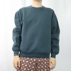 画像2: 90's〜 RUSSELL ATHLETIC USA製 前V 無地スウェット M (2)