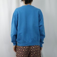 画像3: 90's Champion 青刺繍タグ 中期 USA製 前V ロゴ刺繍スウェット XL (3)