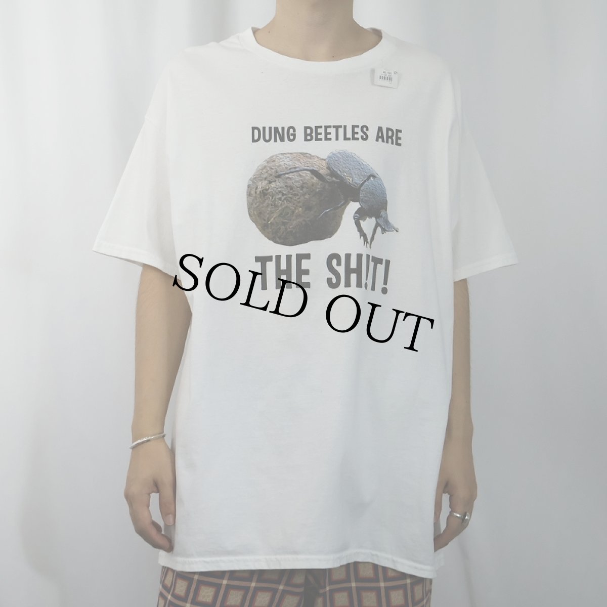 画像2: "DUNG BEETLES ARE THE SH!T!" フンコロガシプリントTシャツ (2)