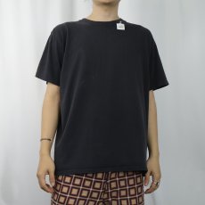 画像2: 80〜90's 無地Tシャツ BLACK (2)